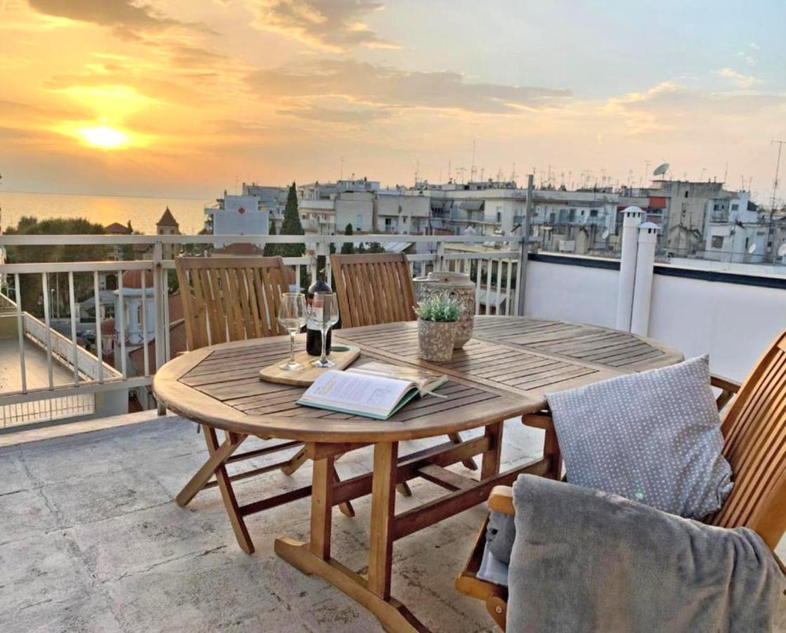 Sea View Sunset Penthouse Apartment Thessaloníki Ngoại thất bức ảnh