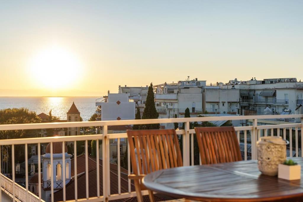 Sea View Sunset Penthouse Apartment Thessaloníki Ngoại thất bức ảnh